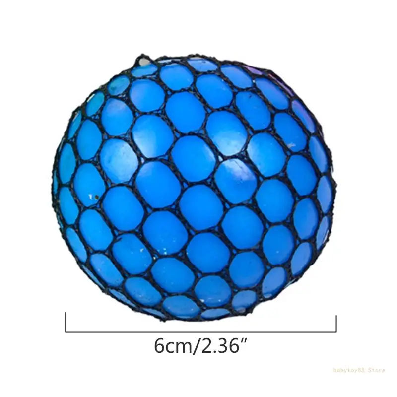 Y4UD Набор игрушек для снятия тревоги, шарики для снятия стресса, шарики для сдавливания винограда с черной сеткой, подарки для