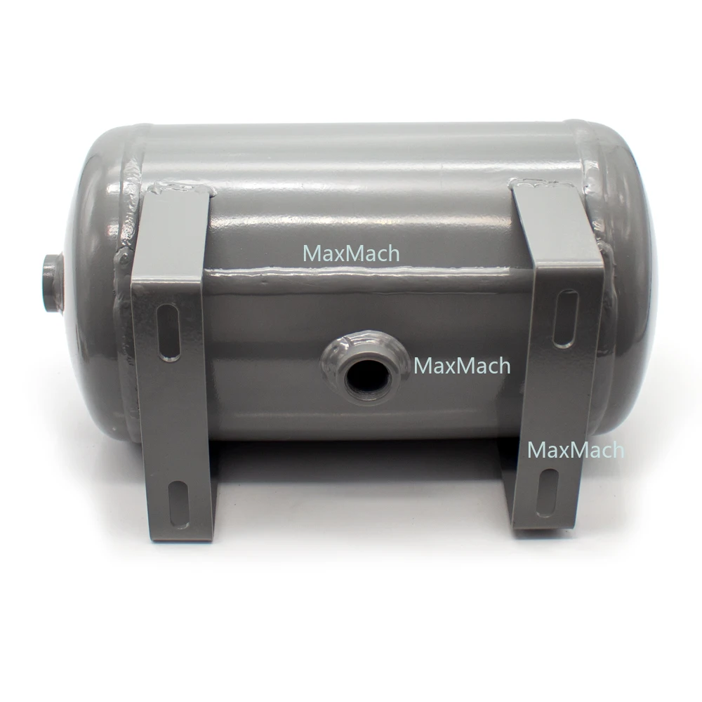 5L أفقي الكربون الصلب خزان الهواء ضاغط الهواء مضخة الهواء خزان الضغط فراغ تخزين اسطوانة مع مقياس الضغط