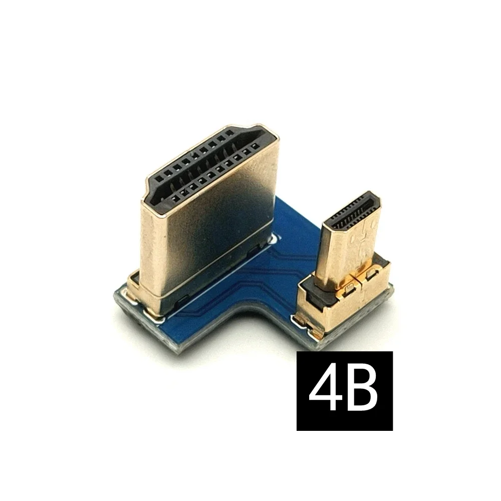Exibição Projetor Adaptador HDMI, Micro HDMI 1.4 macho para macho bidirecional Raspberry Pie 4B, 3B +