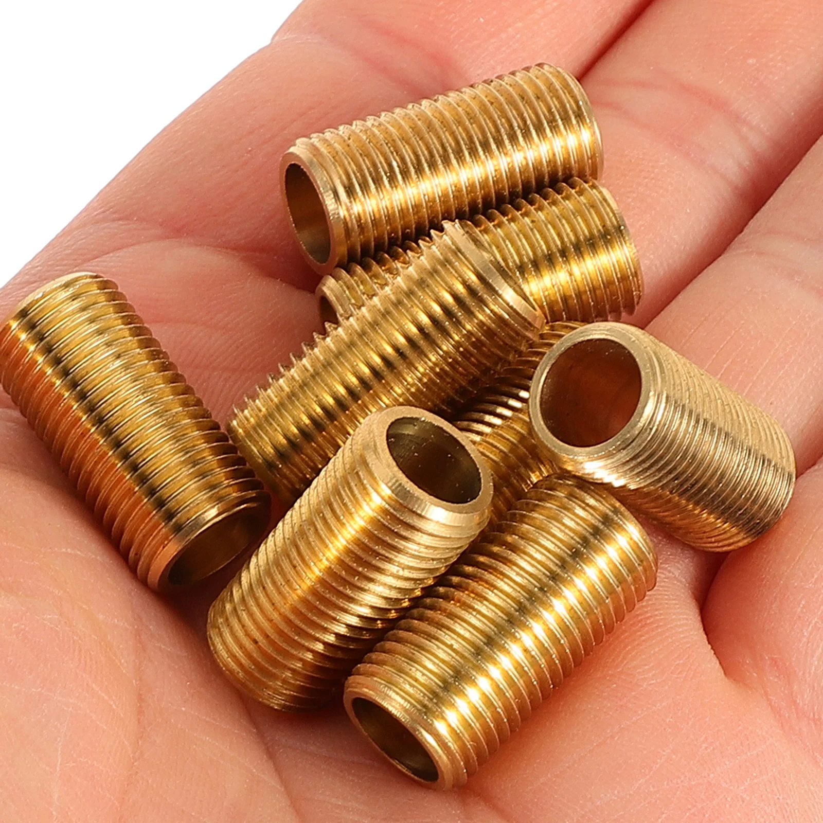 Brass Dental Tube Thread Lamp Pipe Nipples Extension Rod Coupling Screw Bolt Lighting for Repairing Pendant Fixtures