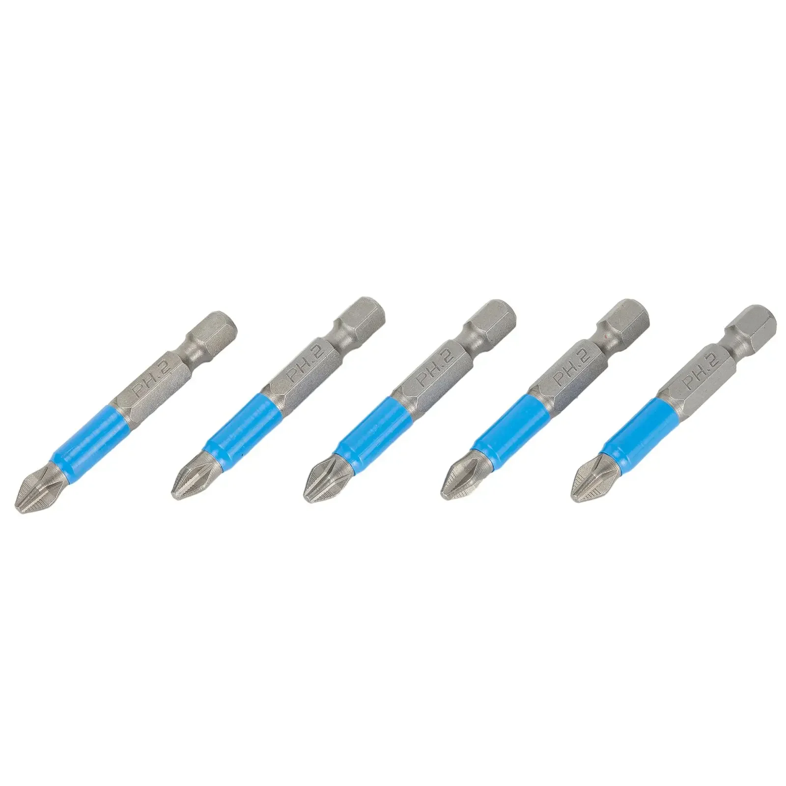 

High Hardness Screwdriver Bits Hand Tools Blue+silver Electric Screwdriver Magnetic PH2 Cross Cross Screwdriver Bits