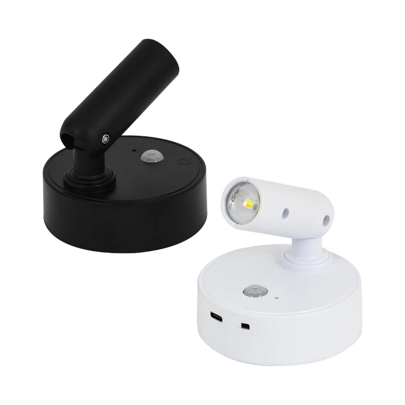 LED light Wall Light magnetic Spotlight Wireless USB Rechargeable No Punch Reading Light With Touch Switch Dimmable Bedside Lamp