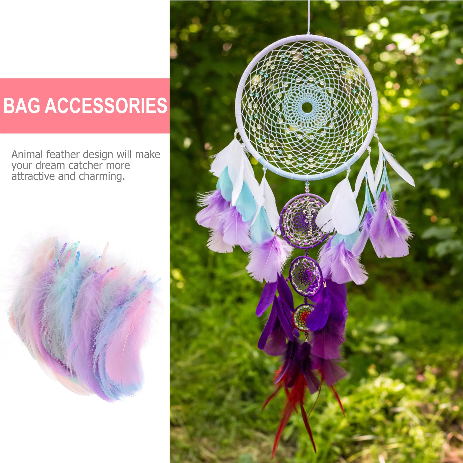 

300pcs Macaron Natural Craft Decor Diy Wedding Party Gift Packaging Clothing Accessories Dream Catcher