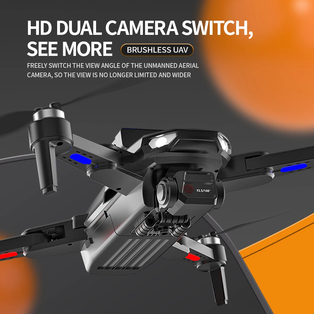 S22 Drone with 4K Camera,194G Foldable RC Quadcopter with 328 Feet Control Range, Brushless Motor, 2.4G, 36