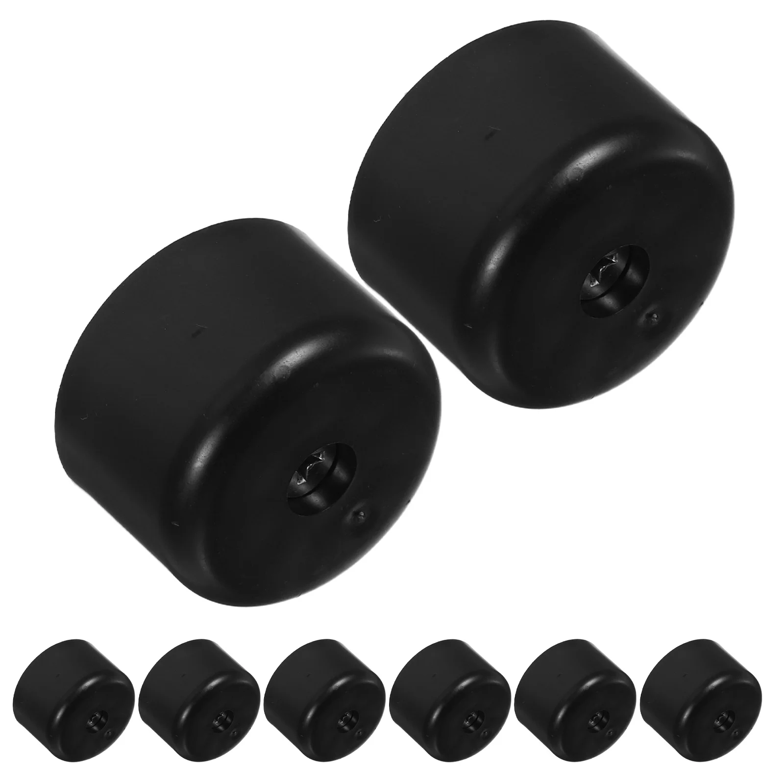 8pcs Round Sofa Feet Plastic Furniture Legs Replacement Anti-Scratch Caps For Couch Cabinet Chair Support Hardware Furniture
