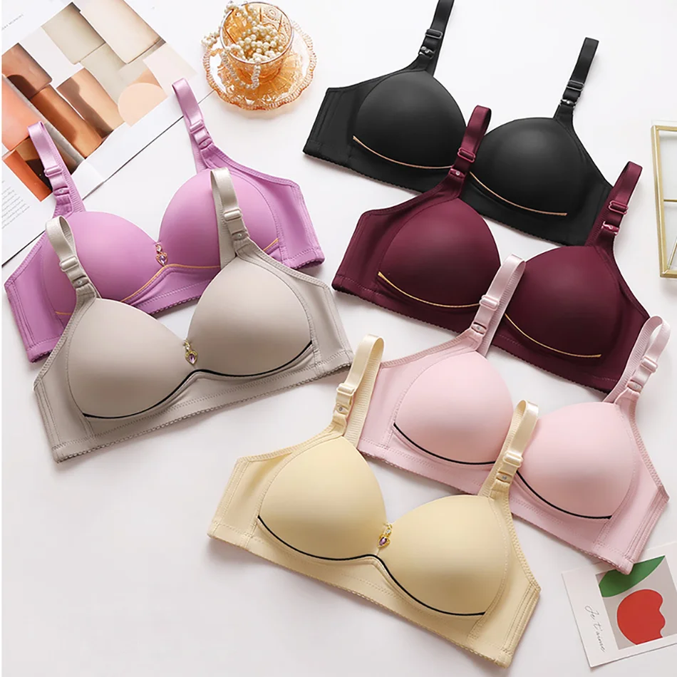 Elegant Plus Size Push Up Bras No Underwire Breathable Non Magnetic Thin Cups Provide Maximum Comfort and Support Anti Sagging