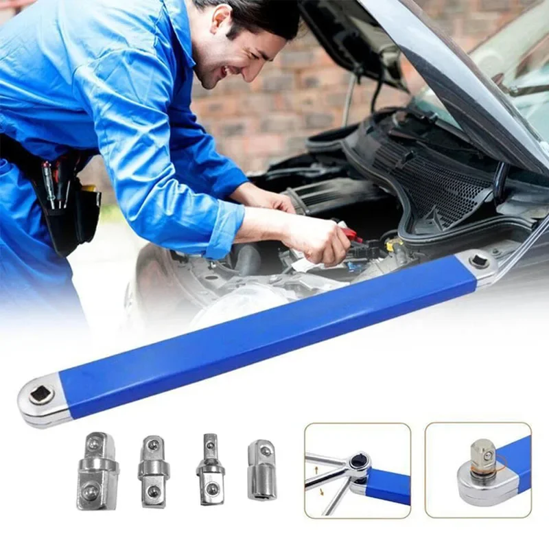 2024 Tight Spaces Extension Tool 1/2 In. 1/4 In. 3/8 In. Auto Repair Tool Home Tool Set Professional Function Extension Wrench