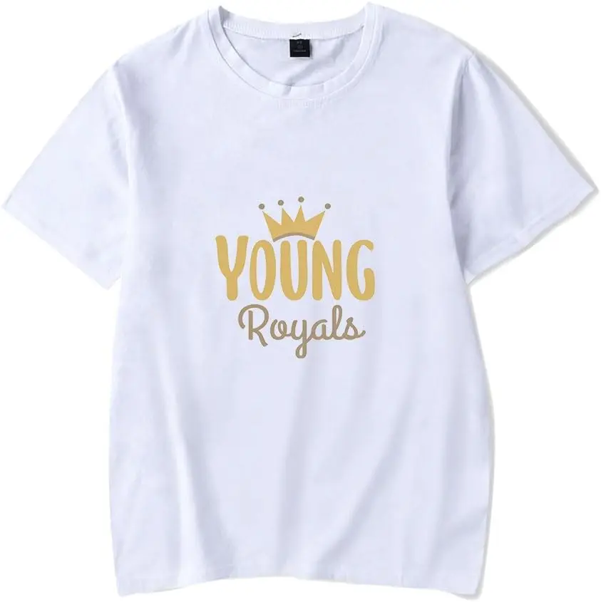 

Young Royals Merch T Shirt Men Women Classic Print Short Sleev Popular Top Tee