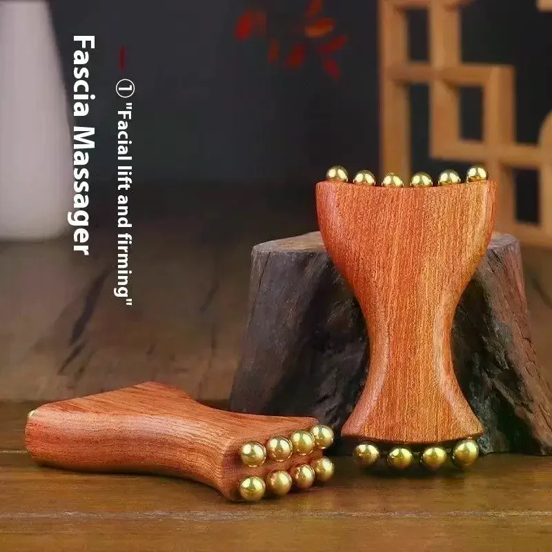 

Radiant Skin Savior Lymphatic Detox Face Massager Fades Wrinkles Firms Jawline And Eyes Natural Copper Wood Beauty Tool