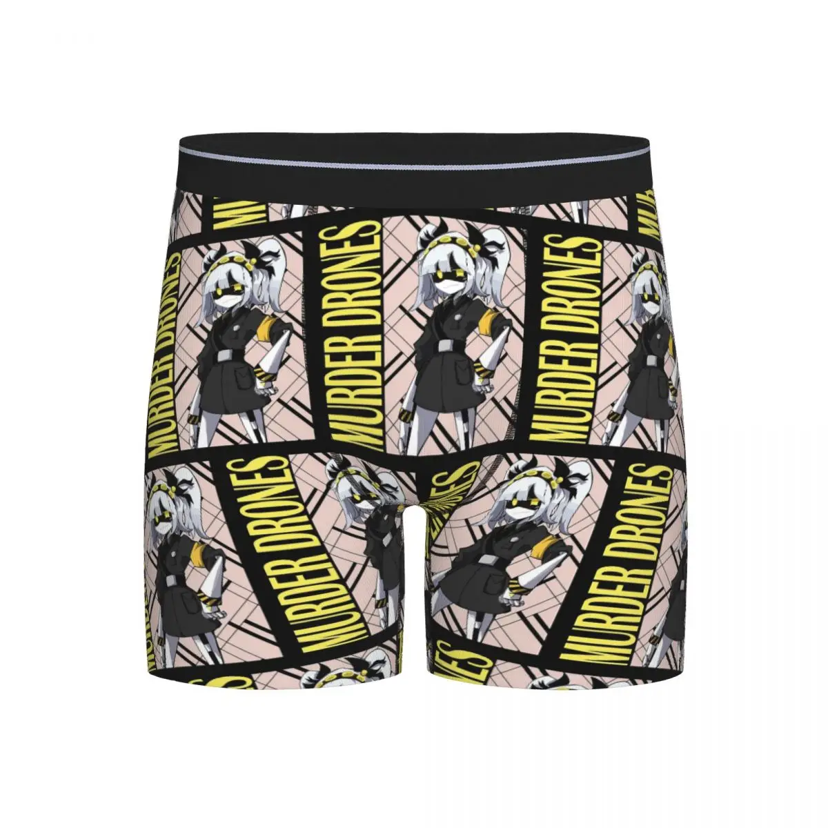 Long Boxer Underpants Shorts Murder Drones Panties Male Breathable Underwear for Homme Man Boyfriend Gifts