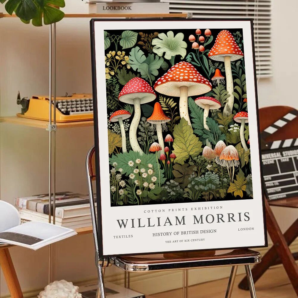 Neutral William Morris Self-adhesive Art Poster Whitepaper Prints Posters Artwork Home Decor