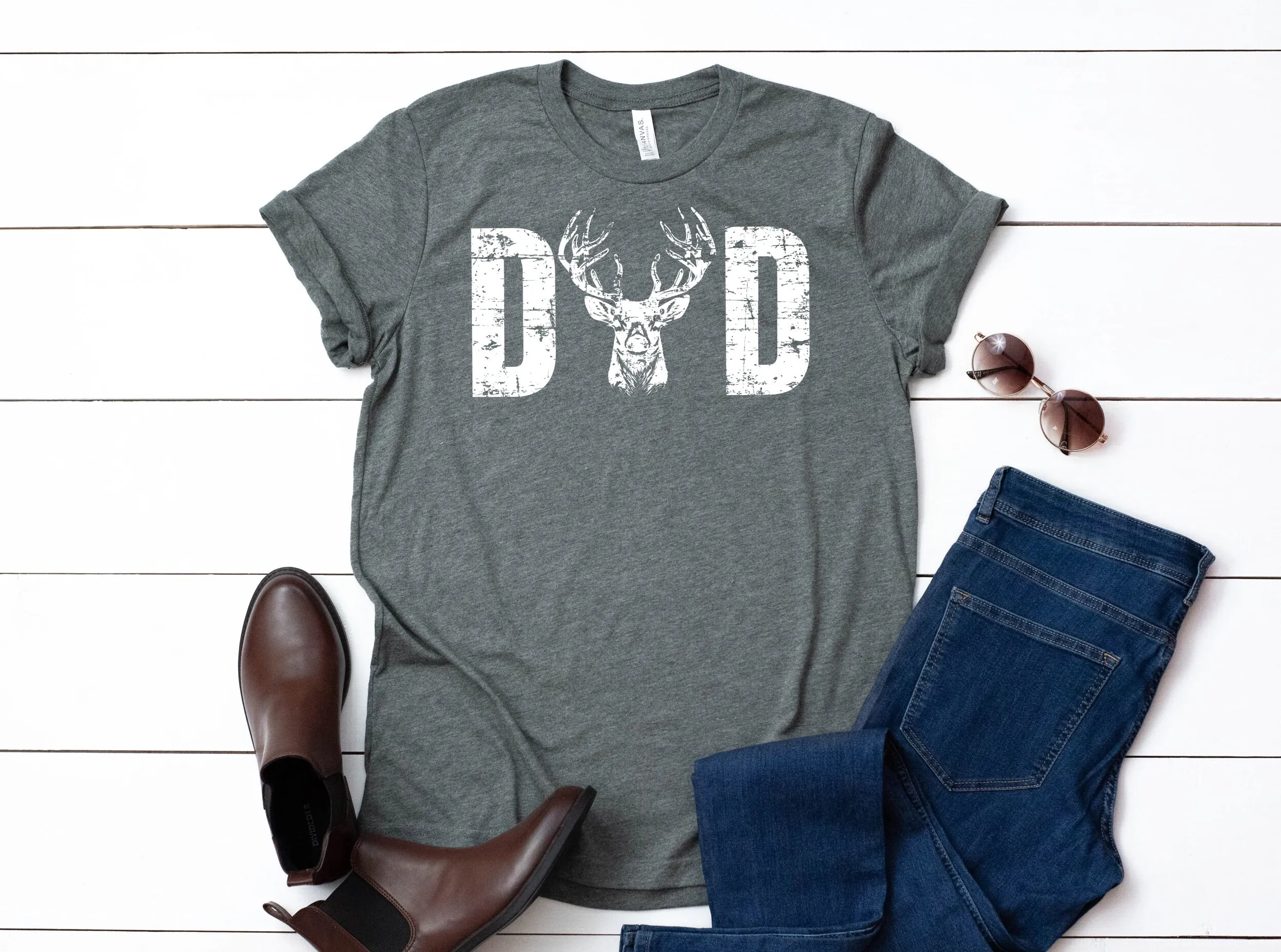 Deer T Shirt Fathers Day Dad For Daddy Husband S Happy Father'S