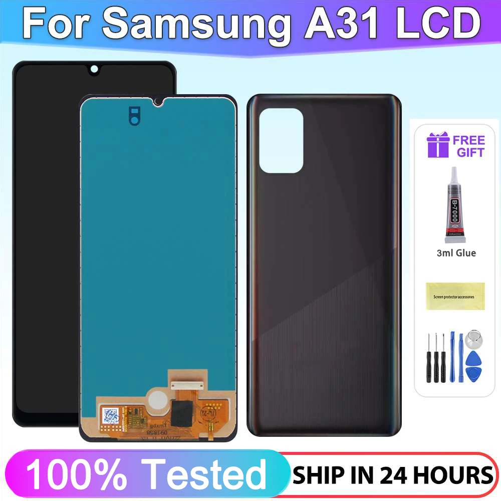 

A31 A315 A315F Display Screen Replacement, for Samsung Galaxy A31 A315 LCD Display Touch Screen Digitizer Assembly with Frame