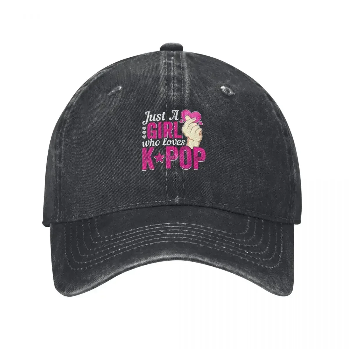 

Just A Girl Who Loves Kpop Teen Girls Cute K-pop merch Baseball Cap hard hat Luxury Brand Hat Man For The Sun For Women Men's