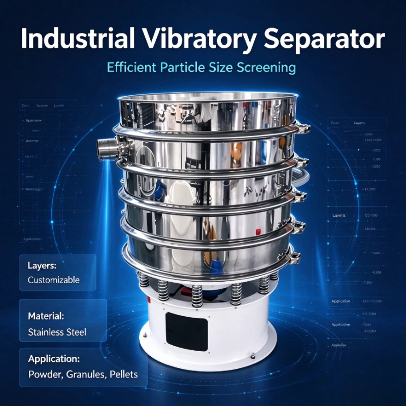 Customized Multi-layer Vibrating Screen Fine Sieve for Food Powder Granule Sorting and Material Separation Processing