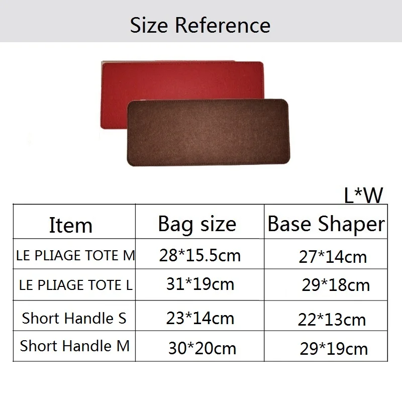 Felt Base Shaper Fits For Longchamp Le Pliage Handbag Bottom Plate Strong Prevent Bag Collapse Bag Support Pad