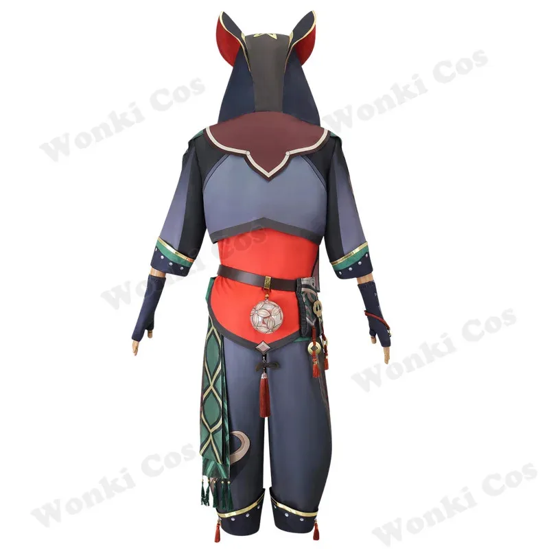 

qq34Gaming Costume Wig Game Impact Liyue Jiaming Cosplay Outfits for Party Carnival Costumes
