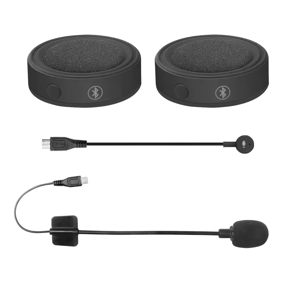 BT17 Auricolare per casco da moto Bluetooth 5.0 Lettore musicale stereo vivavoce wireless Cuffie per moto Auricolare con riduzione del rumore