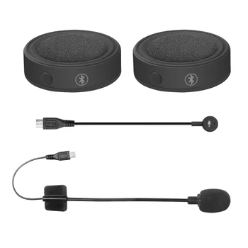 Bt17 capacete da motocicleta fone de ouvido bluetooth 5.0 sem fio handsfree estéreo leitor música moto fone redução ruído