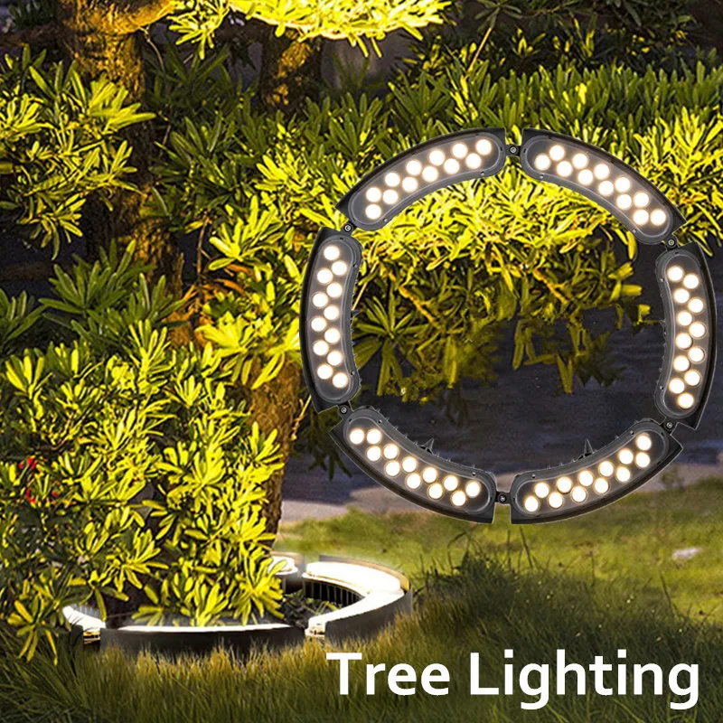 livre impermeavel arvore luz anel livre emenda plug luzes a terra iluminacao do jardim decoracao home jarda paisagem ao ar 01