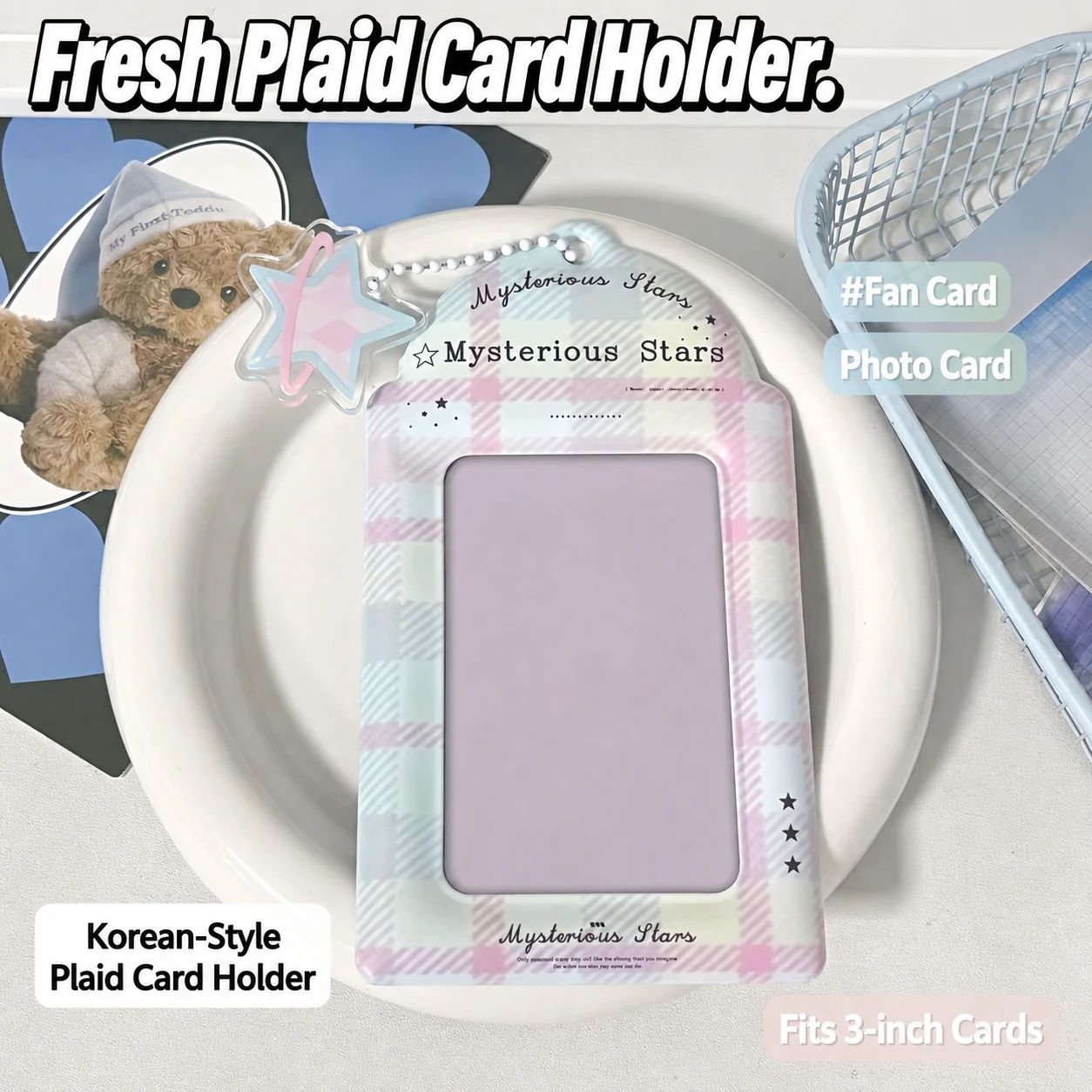 Card Case With Pendant Creative Photocard Holder Pvc Card Holder Multiple Designs Protective Card Case For Student Id Bag