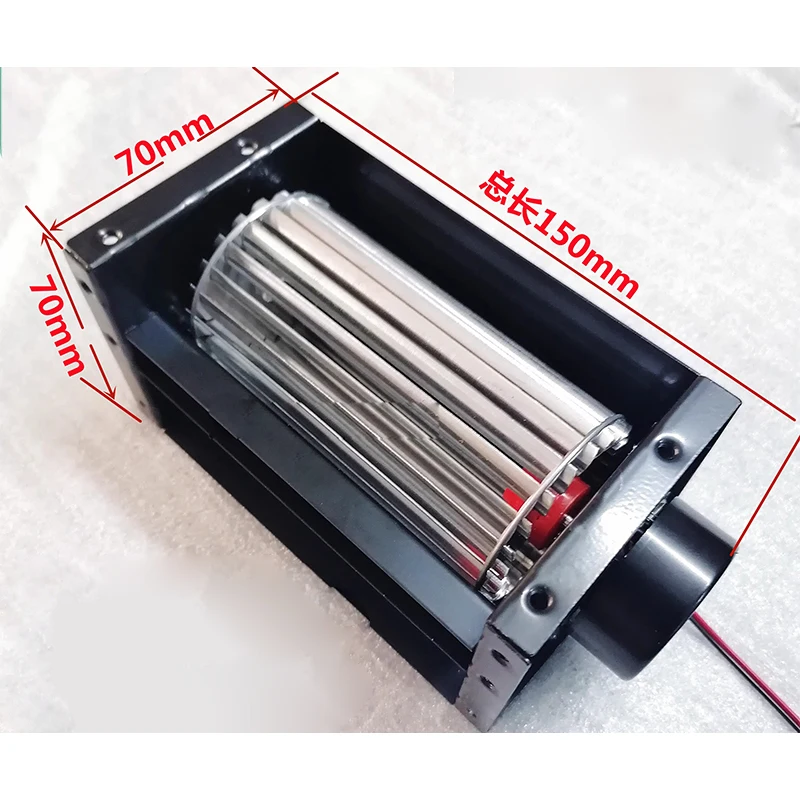 DC12V 24V 70x70x150mm 50100 silent large air volume small drum type cross flow blower