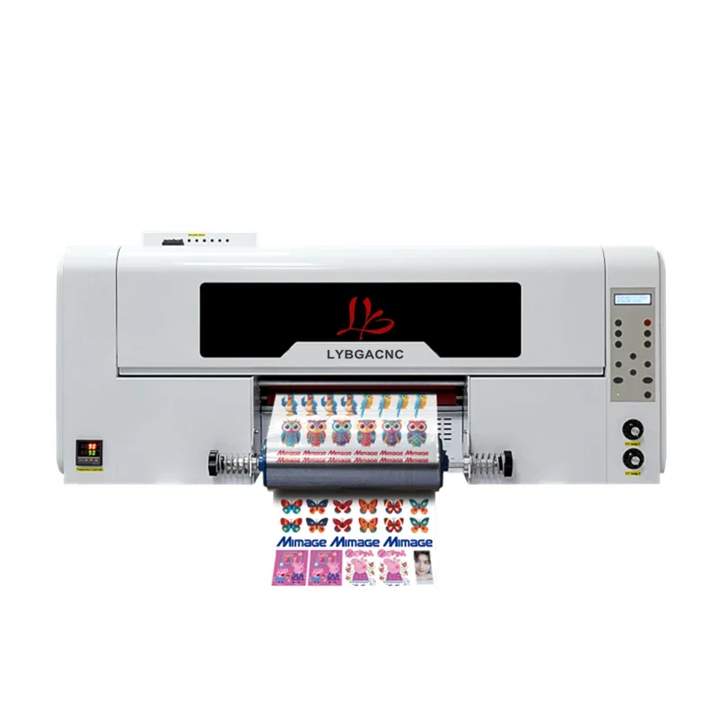A3 T-shirt Printing Machine Crystal Label Printing Laminating Coiling 3 In 1 Machine 650W UV DTF Double Options White Black