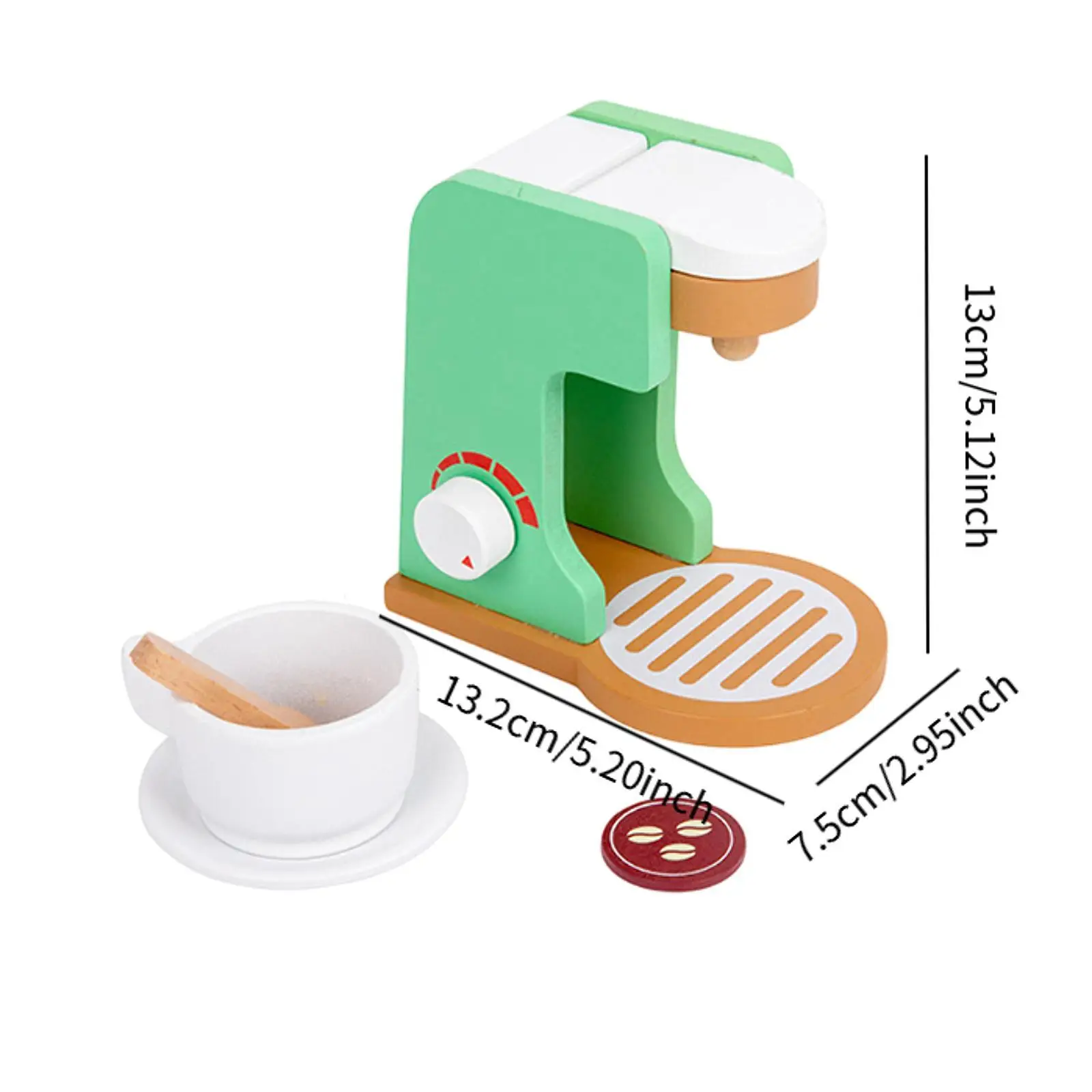 Juguete de cocina de madera de simulación, juguete de pequeños electrodomésticos, juguete de juego de rol de aprendizaje temprano, aparato de cocina para regalos de cumpleaños