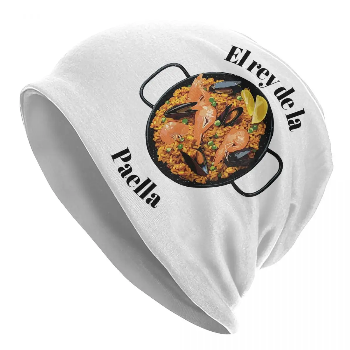 

El Rey De La Paella Men Women Adult Beanies Caps Knitting Bonnet Hat Warm Fashion Autumn Winter Outdoor Skullies Hats