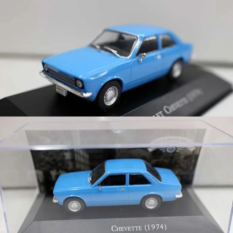 Modelo de Coche Chevette Azul de Aleación Fundida a Presión, Escala 1:43, 1974, para Colección, Exhibición, Juguete o Regalo