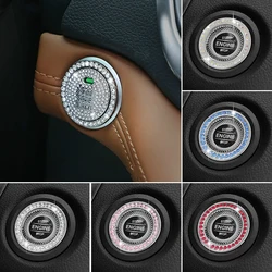 Strass Car One-Click Engine Start Stop Switch Button Cover pulsante di accensione Sticker accessori per la decorazione d'interni Auto