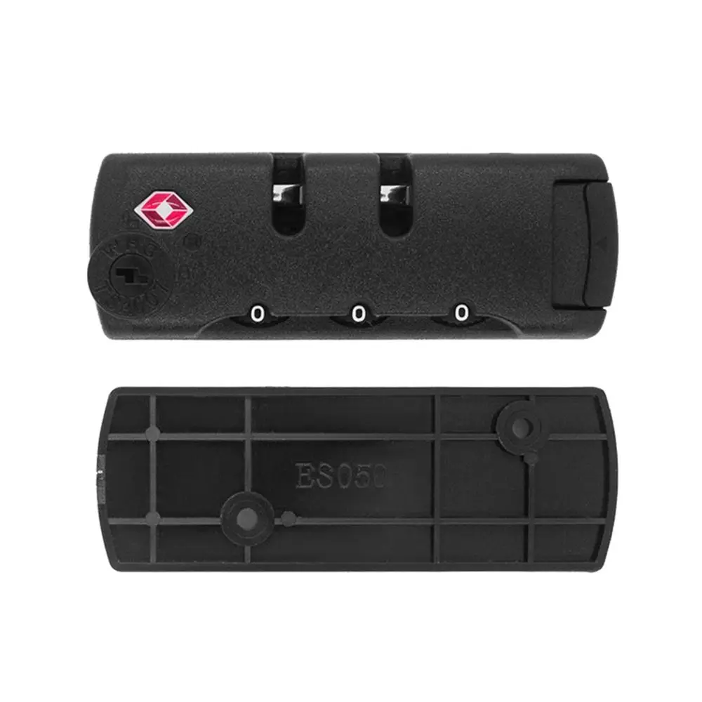 Durable TSA 3 Digit Combination Lock Bag Lock Security Tool Suitcase Luggage Coded Lock Padlock Customs Password Lock Travel