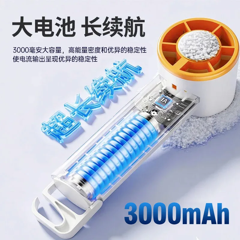 Mini Handheld Fan Superconducting Ice Compress Cooling Portable Hang Bag Rechargeable Fan For Student Dorm Outdoor