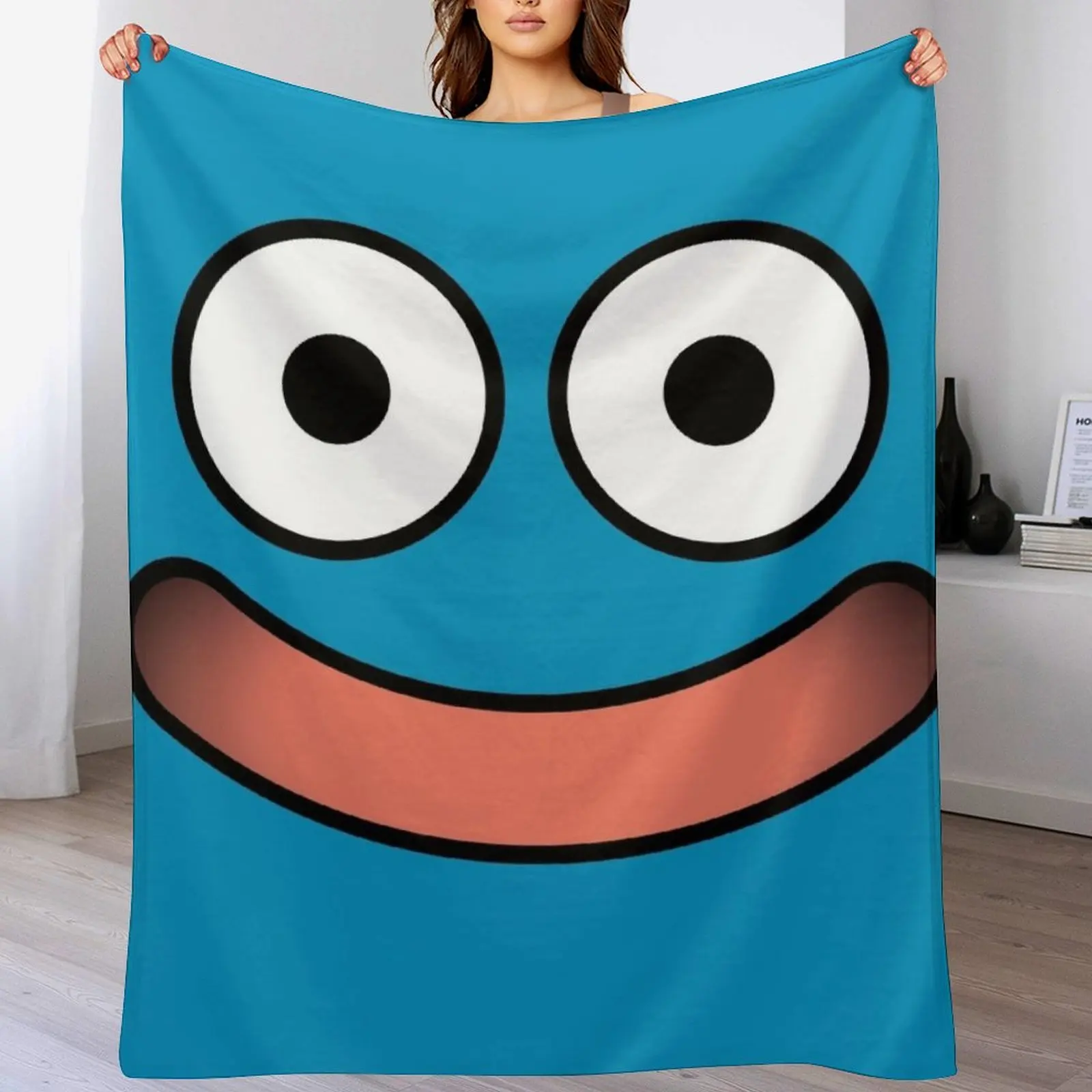 

Dragon Quest Slime Face Throw Blanket Fashion Sofas Bed covers Moving Soft Plush Plaid Blankets