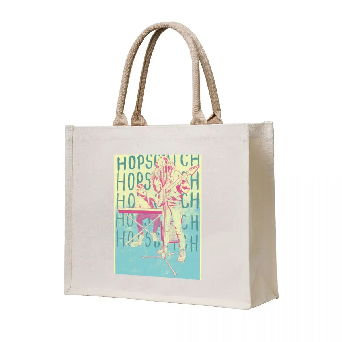 

Hopscotch Colorblock Tote Bag hand bags Fabric bag cute pouch bag