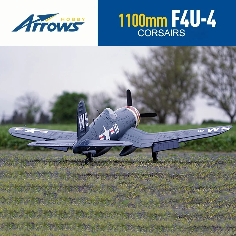 

Blue Arrow 1.1m Pirate F4u-4 Electric Remote Control Airplanes F4U-4 Fixed Wing II Fighter Assembled Model Aircraft Toy Gift