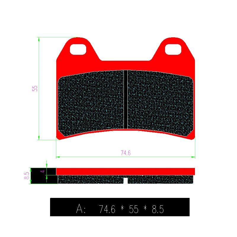 High quality motorcycle brake pads for BMW F800GT 2013 2014 2015 2016 F800R 2009 2010 2011 2012 2013 2014 F800S F800ST 2006-2013