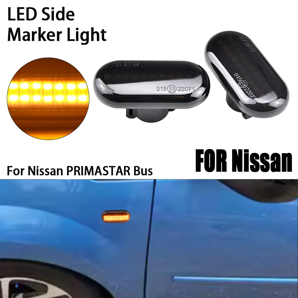 For Renault Clio 1 2 KANGOO MEGANE ESPACE TWINGO MASTER Led Dynamic Side Marker Turn Signal Light for Nissan Opel Smart FORTWO