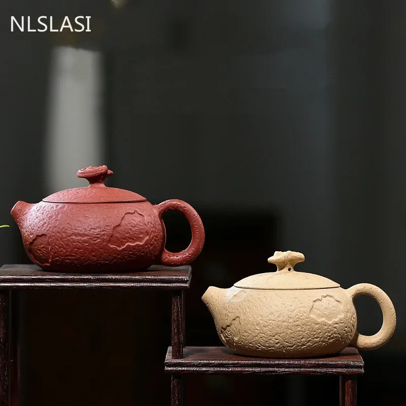 

Китайский Глиняный Чайник ручной работы NLSLASI, исинская сырая руда, фиолетовая грязь, чайный чайник на заказ, принадлежности для чайной церемонии, 120 мл