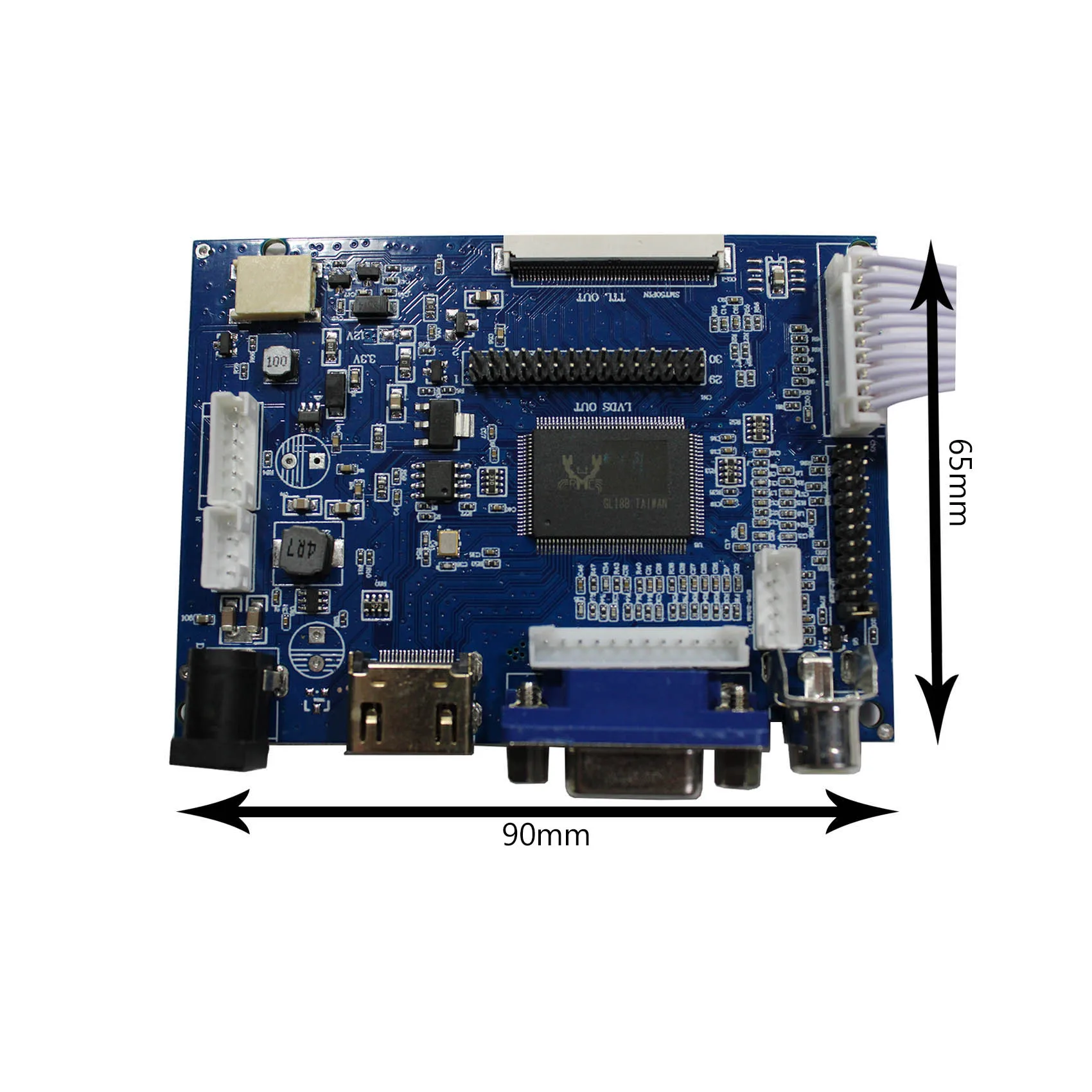 HD-MI VGA 2AV LCD Board for 6.5inch 7inch 8inch 9inch 800x480 AT065TN14 AT070TN90 AT070TN92 EJ070NA-03A AT080TN64 AT090TN12