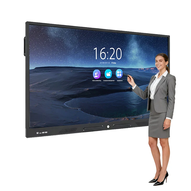 

Intelligent Conference Tablet All-in-one Dvice with Touch Electronic Whiteboard, Dual-system Education Training Smart Screen