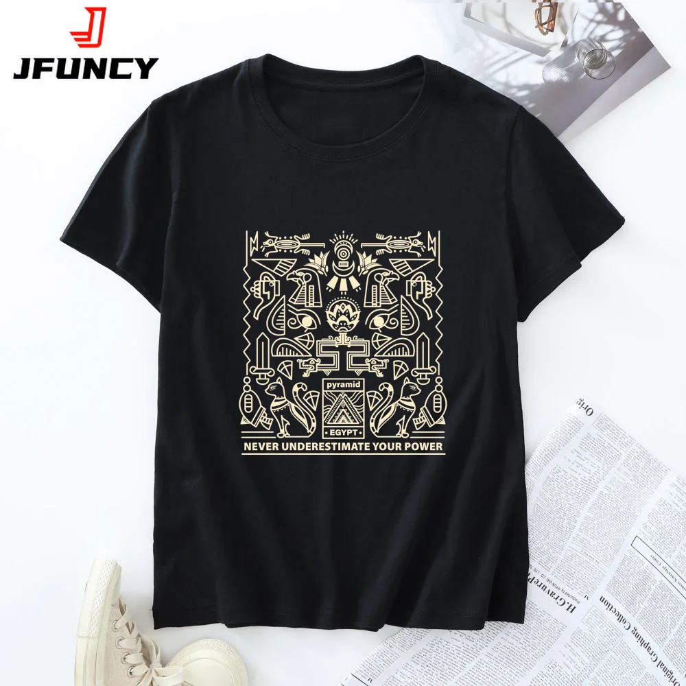 

Футболка JFUNCY женская с коротким рукавом, Модный хлопковый топ разных цветов, одежда на лето