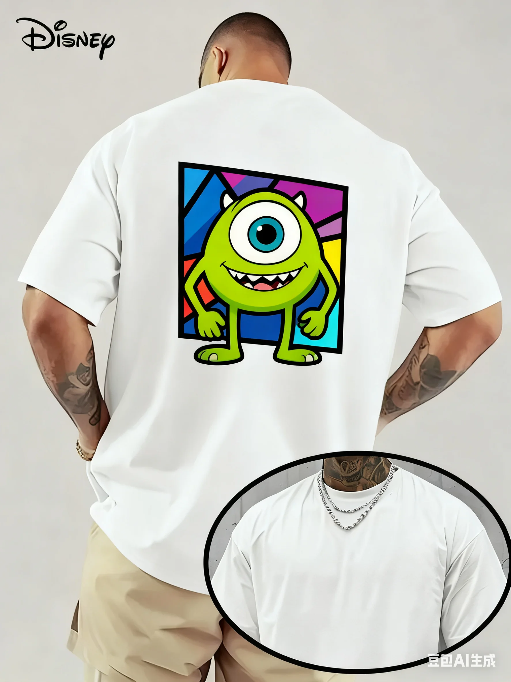 ديزني توي ستوري الرجال ثلاثية الأبعاد تي شيرت مطبوع 2025 جديد Y2K كبير رداء علوي غير رسمي موضة الأكثر مبيعا ملابس رجالية #4