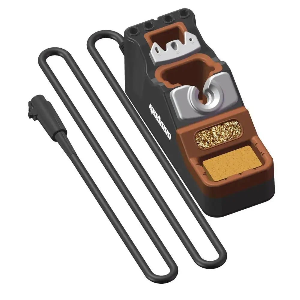 Комплект паяльной станции GEEBOON TC22 240 Вт с железной подставкой SDC02 T245/T210, ручка C245/C210, наконечники для ремонта электроники