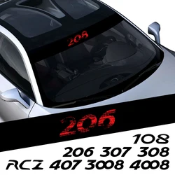 For Peugeot 307 308 RCZ 206 207 208 407 108 3008 Rifter Exterior Styling Accessories Car Front Windshield Stickers and Decals