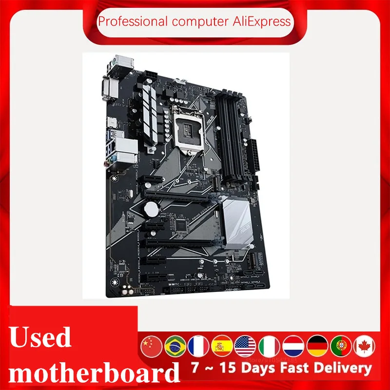 For Asus PRIME Z370-P Z370P Original Used Desktop Intel Z370 Z370M DDR4 Motherboard LGA 1151 i7/i5/i3 USB3.0 SATA3