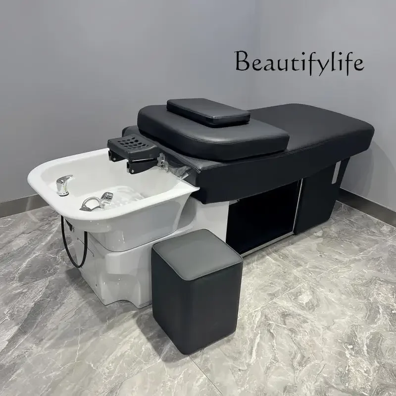 

mn Высококачественная шампунь для лечения волос, специальная массажная шампунь для салона красоты, кровать для шампуня для фумигации с циркуляцией воды