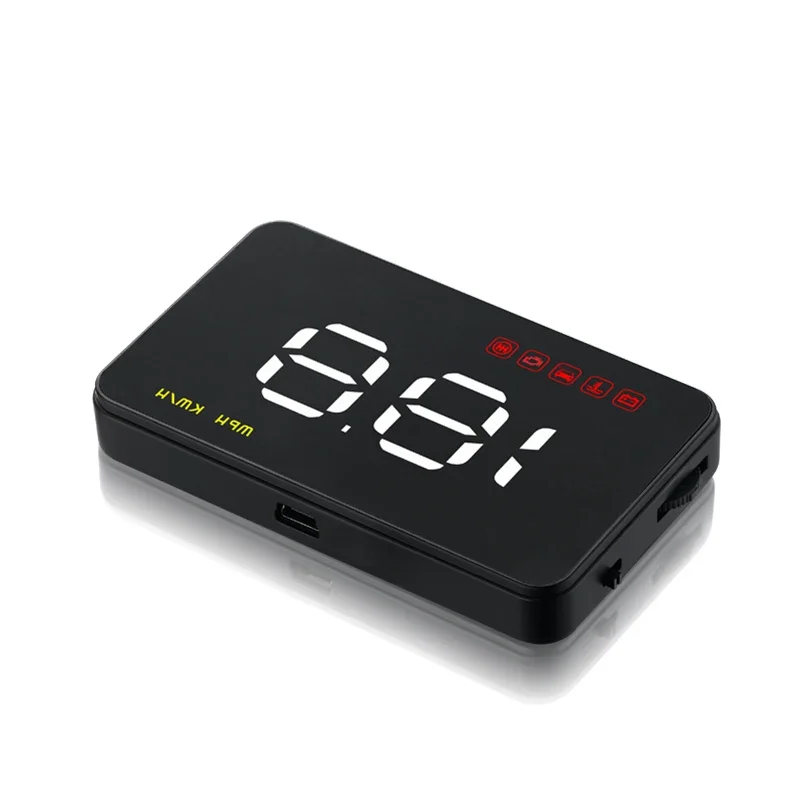 A1000 Simple HUD OBD Head Up Display Digital Speed Display Over Speed Alarm Driving Fatigue Windshield Projector Plug and Play