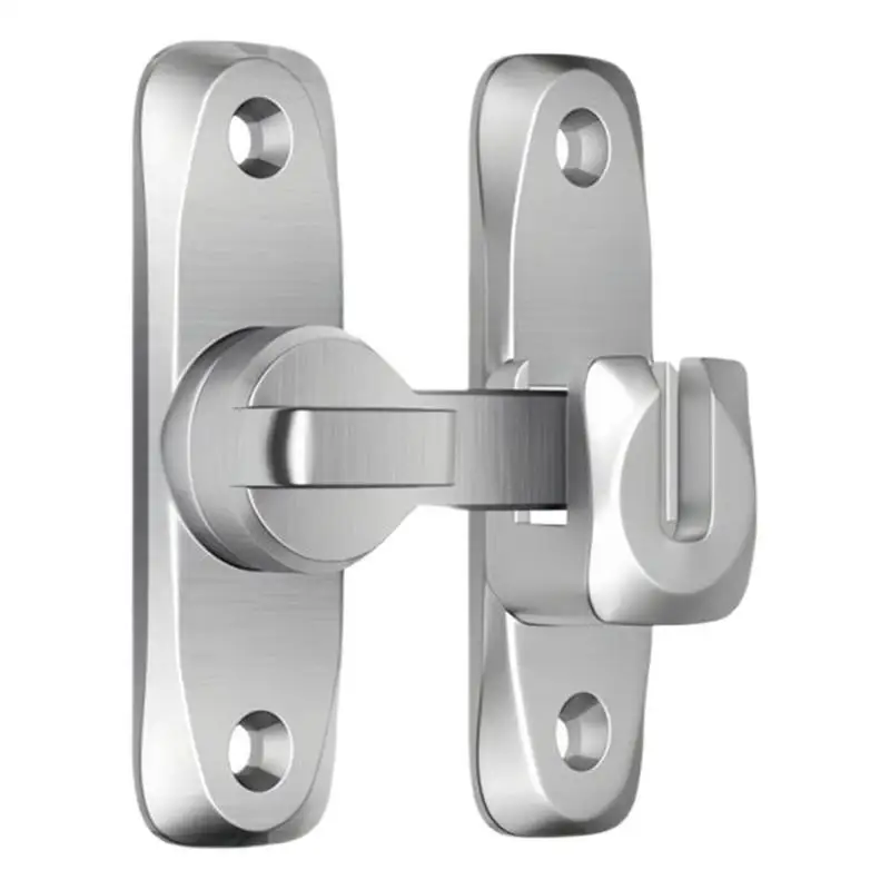 Heavy Duty Gate Latch Aluminum Alloy Heavy Duty Flipping Door Latch Anti-theft Hardware 90/180 Swing Door Latch For Gate Barn