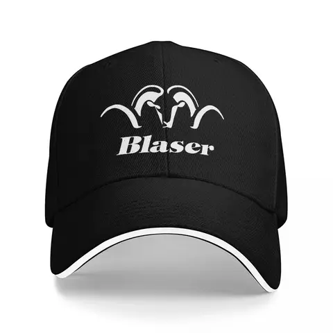 Blaser Ram Logo Baseball Cap Black with White Embroidery Premium Quality Adjustable Fit Outdoor Hunting Style Hat